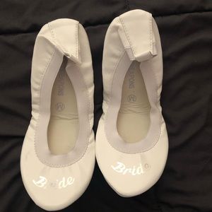 Bride ballet flats, size M